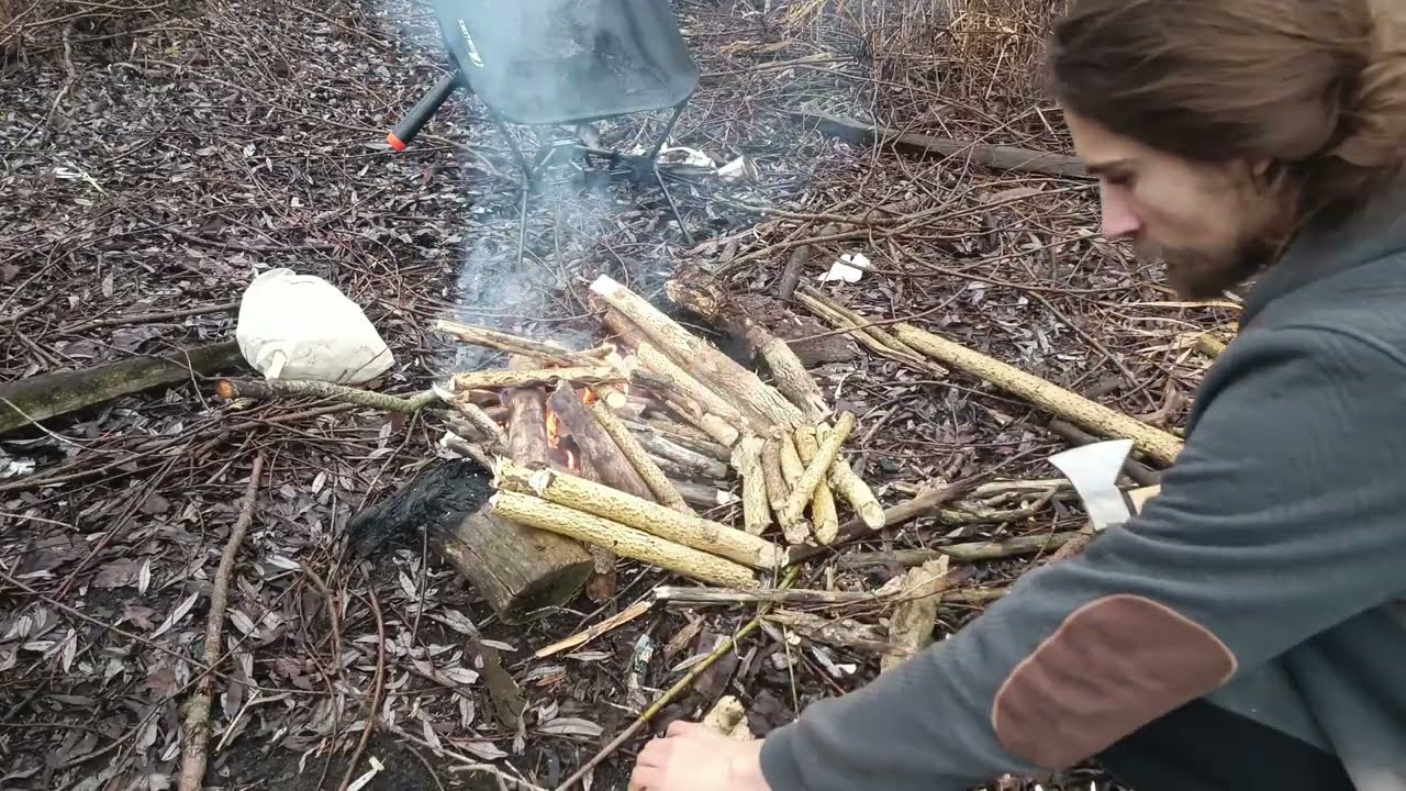 Hot Tent Camping in the Fog | Humid, Wet Forest Camp