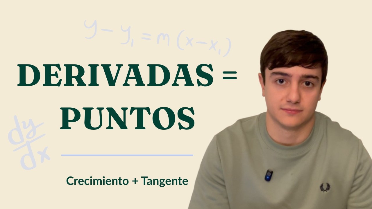 Derivadas Selectividad: crecimiento, extremos y tangentes (método claro)