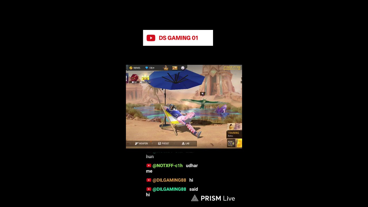 Live streaming of DS GAMING 01