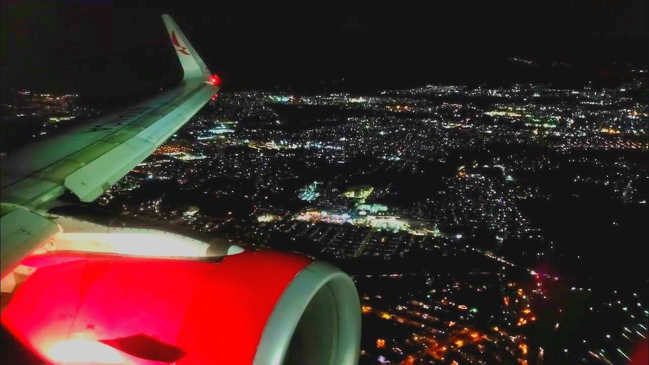Avianca A320 Night Landing Guatemala City La Aurora Airport |4K|