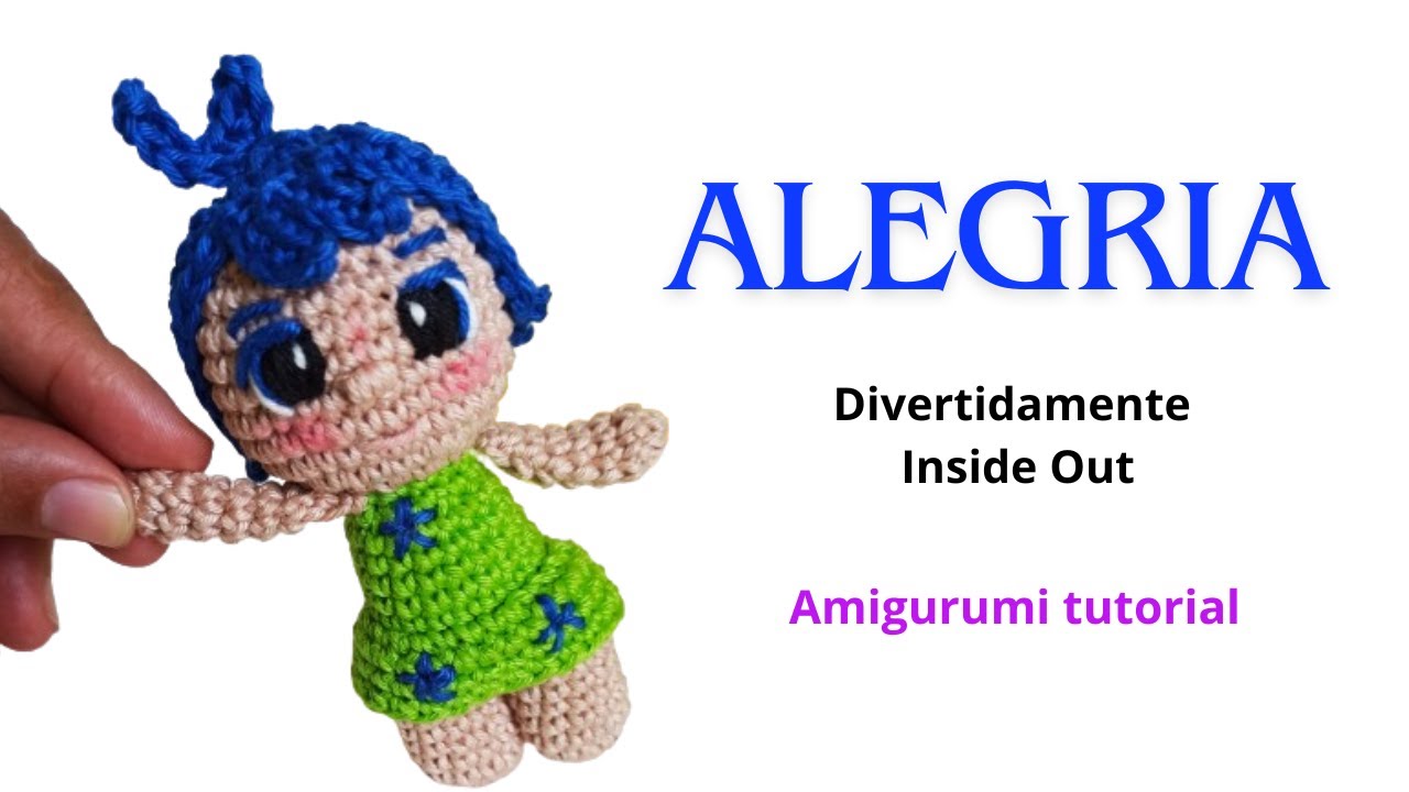 ALEGRIA AMIGURUMI TUTORIAL | EMOÇÃO DIVERTIDAMENTE