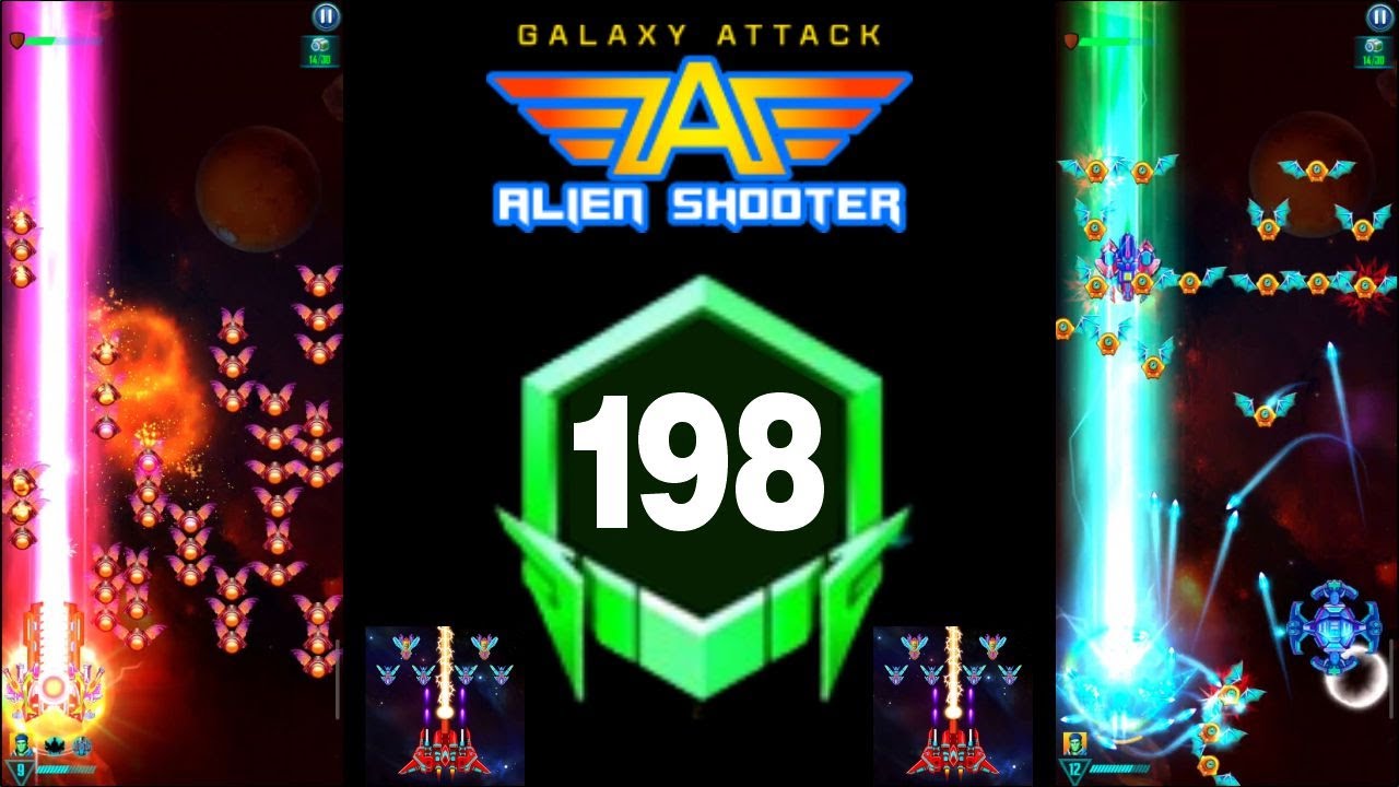 Galaxy Attack: Alien Shooting | New Campaign Mode | New Level 198 No Revive Review | By Apache Gamer