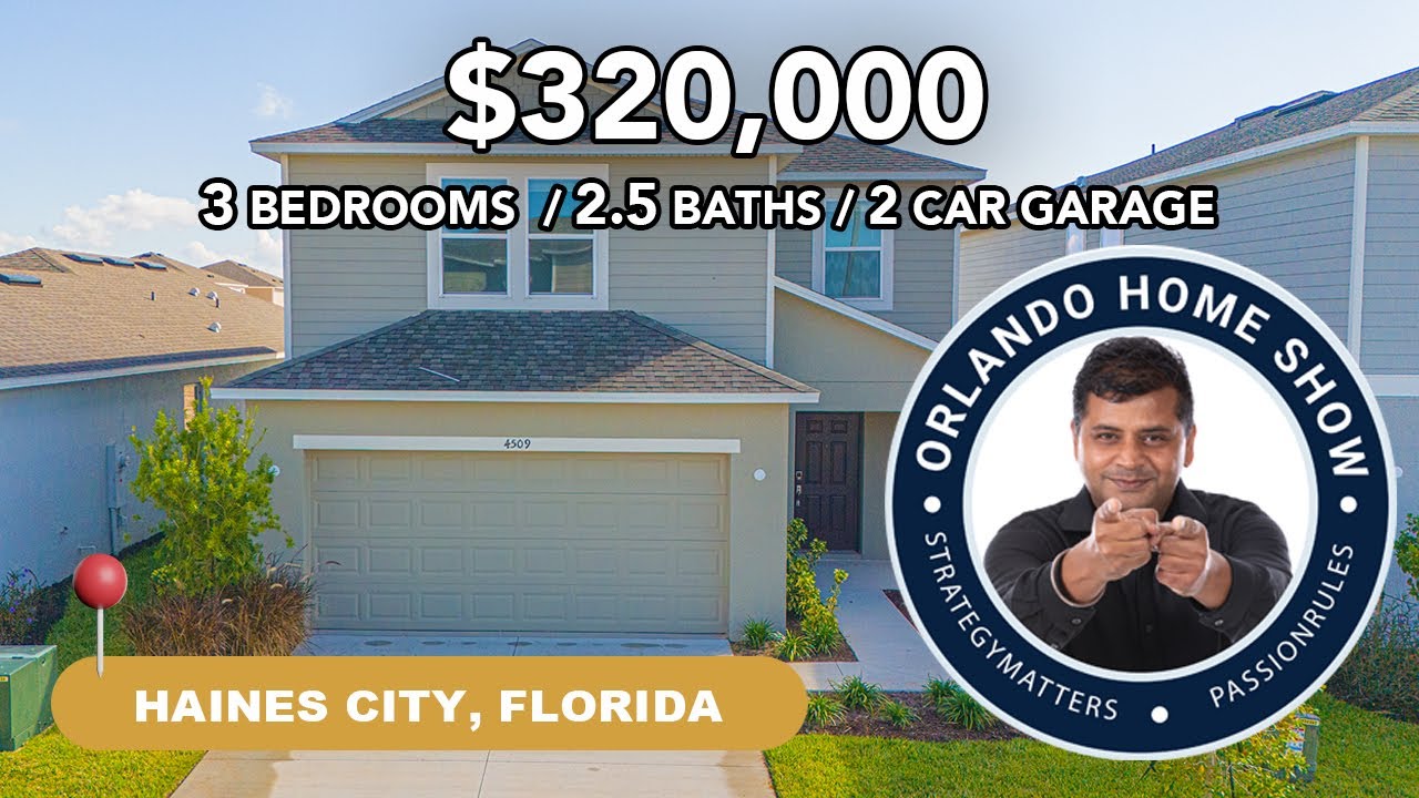🏡 Affordable New Construction Home in Haines City, Florida | Full Tour Under $320K!
