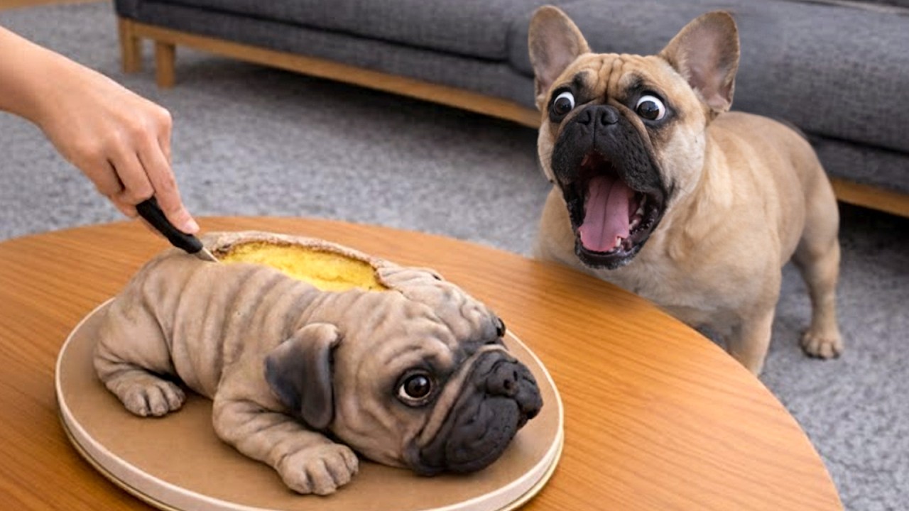 Dog and Cat Reactions to Cutting Cake 😱 Funny Dog and Cat Reactions 2026