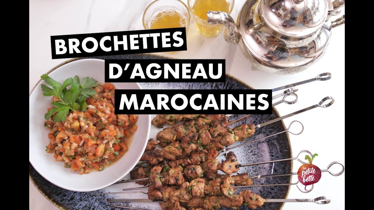 BROCHETTES D'AGNEAU MAROCAINES 🐑 kebab d'agneau La petite bette