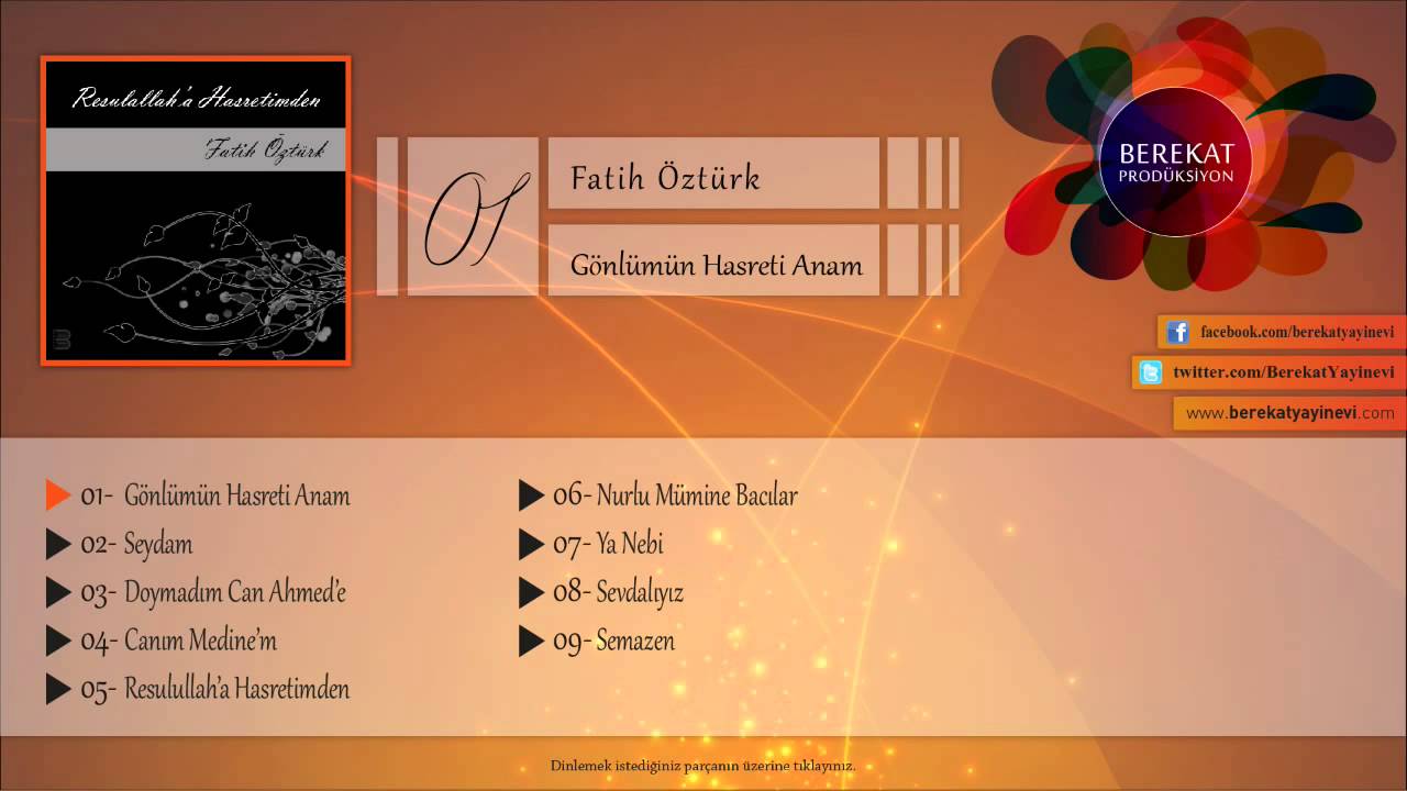 Gönlümün Hasreti Anam - Fatih Öztürk