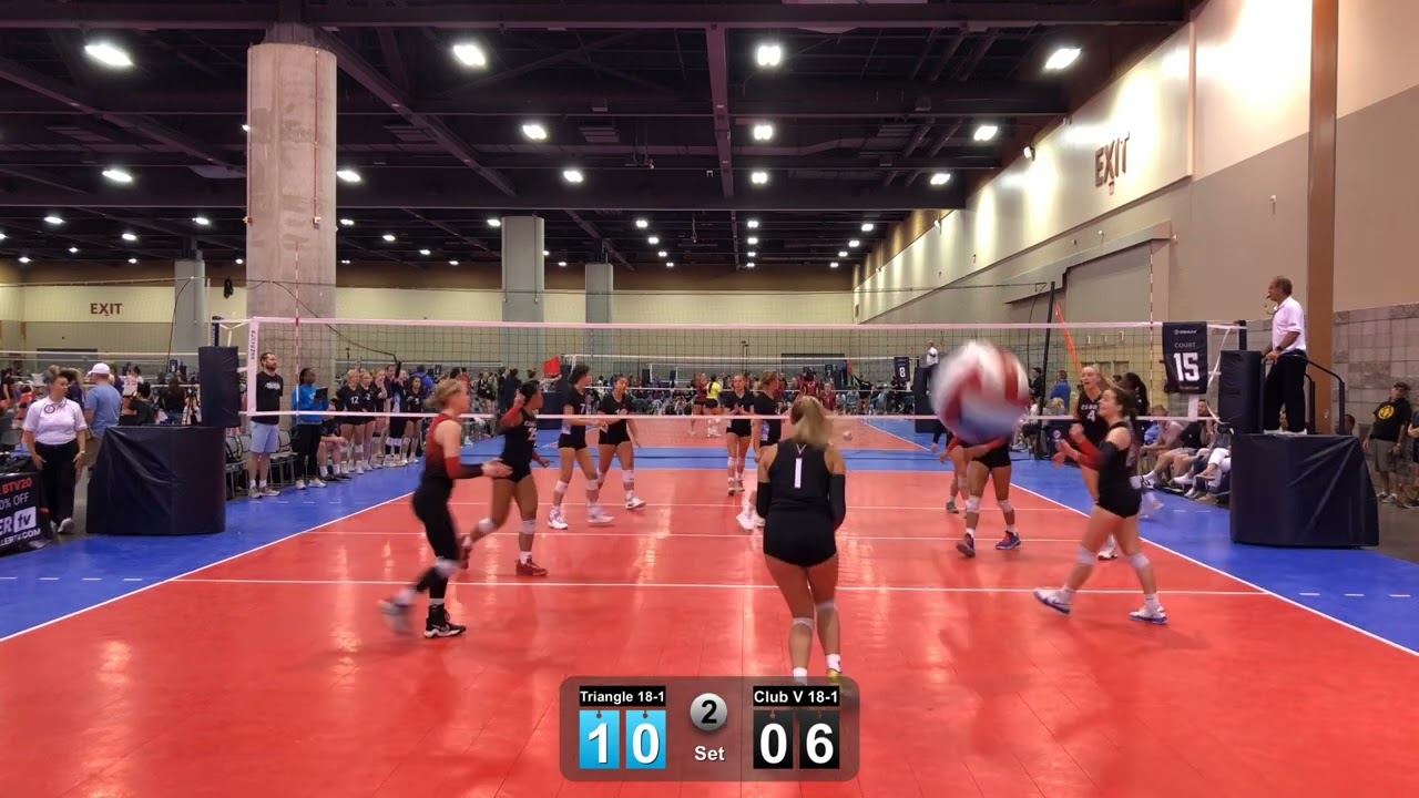 Club V 18-1 vs Triangle18-1 club volleyball  4/24/22