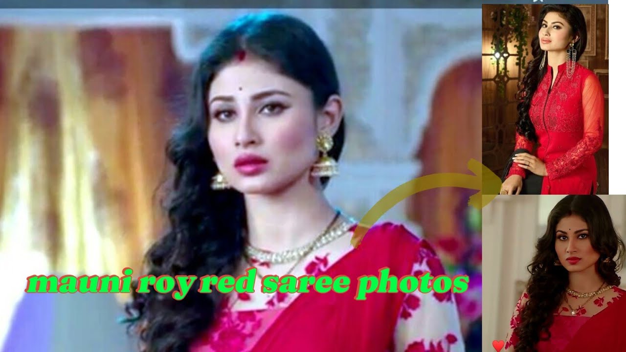 Mouni Roy Bold & Beautiful red saree looks 🔥Mouni Roy Trending Reel 💃💖 editing by own 