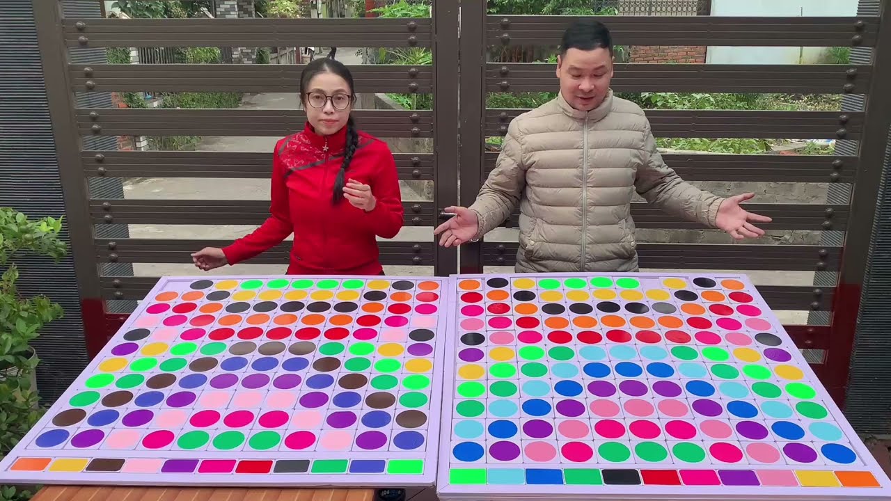 Color game puzzle relaxing and funny