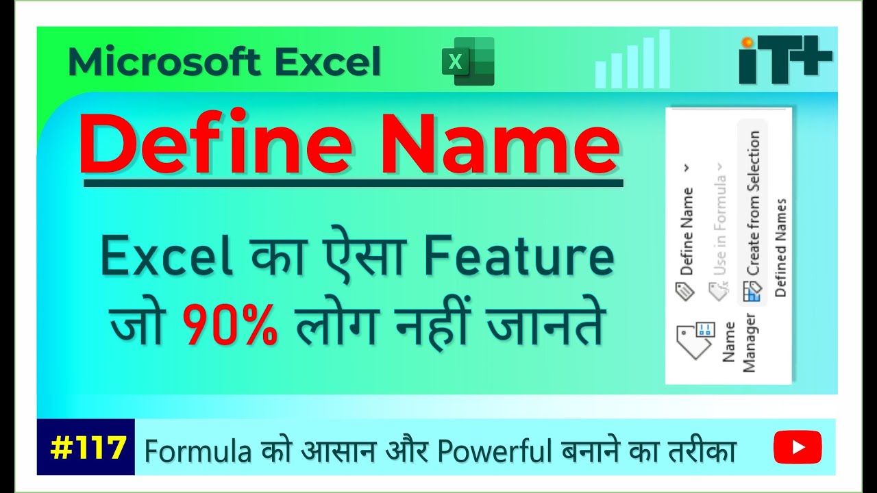 Excel Define Name Group Options | Name Manager, Define Name & More
