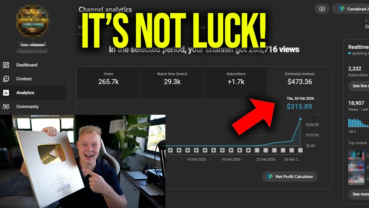I Blew Up A Faceless AI YouTube Channel To Prove It's NOT LUCK...