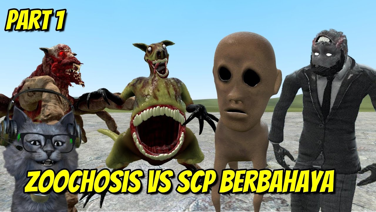 Zoochosis Lawan SCP Berbahaya Part 1 - Garry's Mod Indonesia