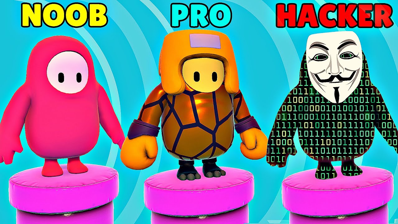 NOOB vs PRO vs HACKER - Fall Guys: Ultimate Knockout