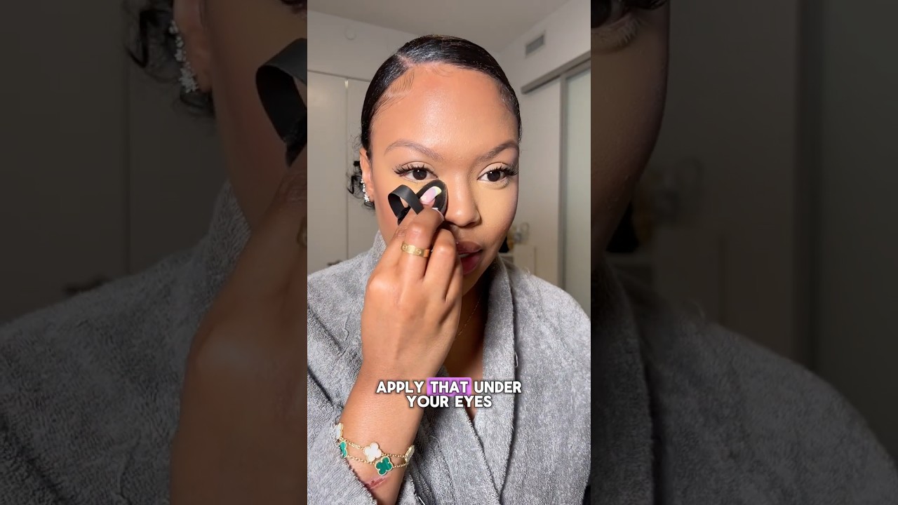 PRESSED POWDER BEFORE LOOSE POWDER MAKEUP TIP❗️
