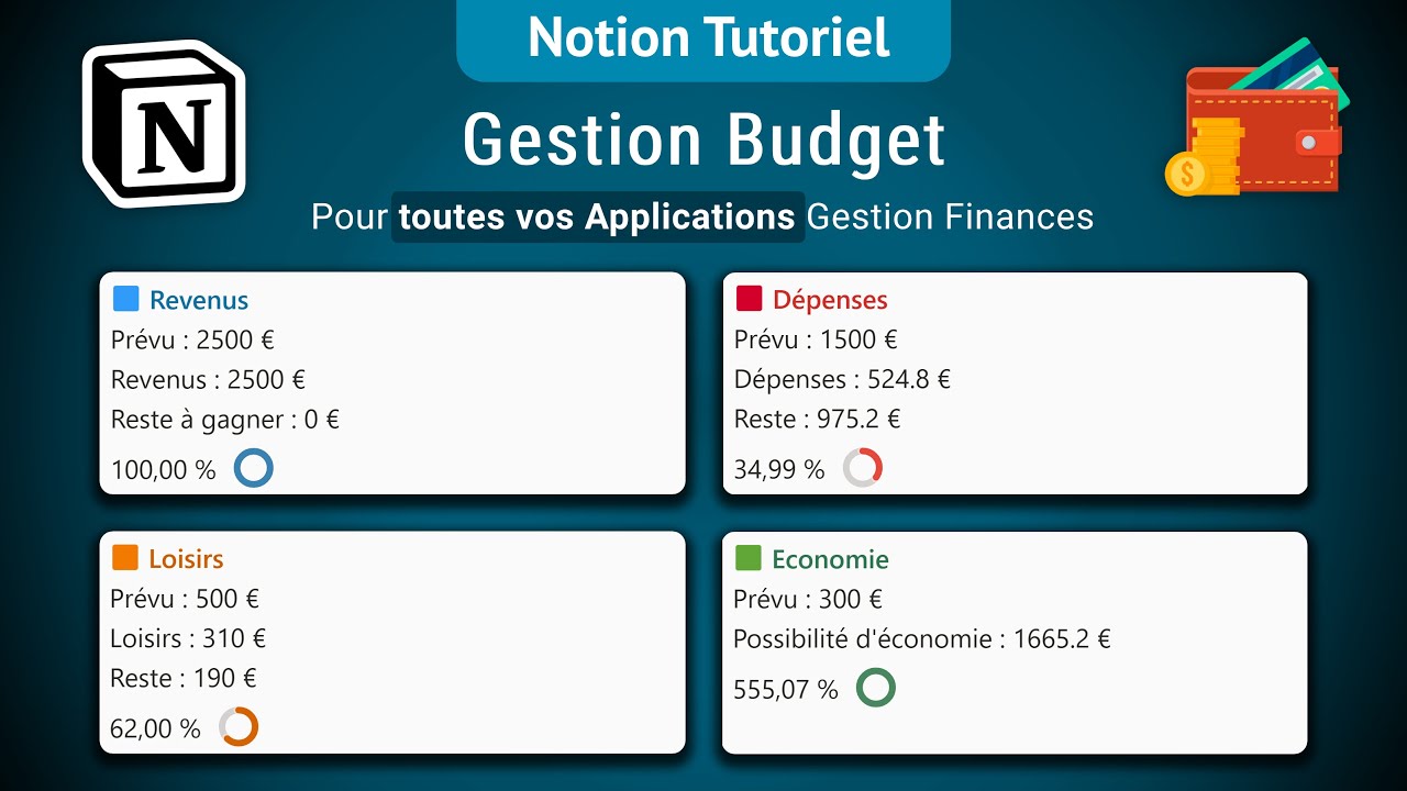Notion 💰 : Ajoute ce système de budget simple dans ton application de Gestion Finances 📊🤑