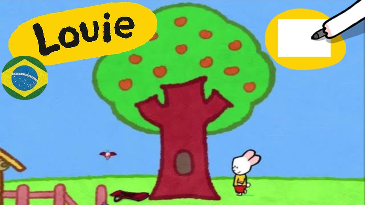 Louie, desenhe me 🎨 ✐ Louie, desenhe uma árvore ✐ | Desenhos animados para crianças