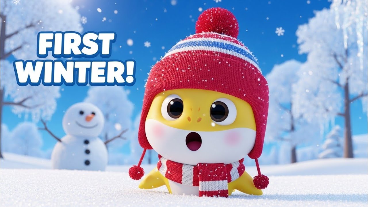 Baby Shark’s First Winter Ever ❄️🦈 | Fun Kids Animation 