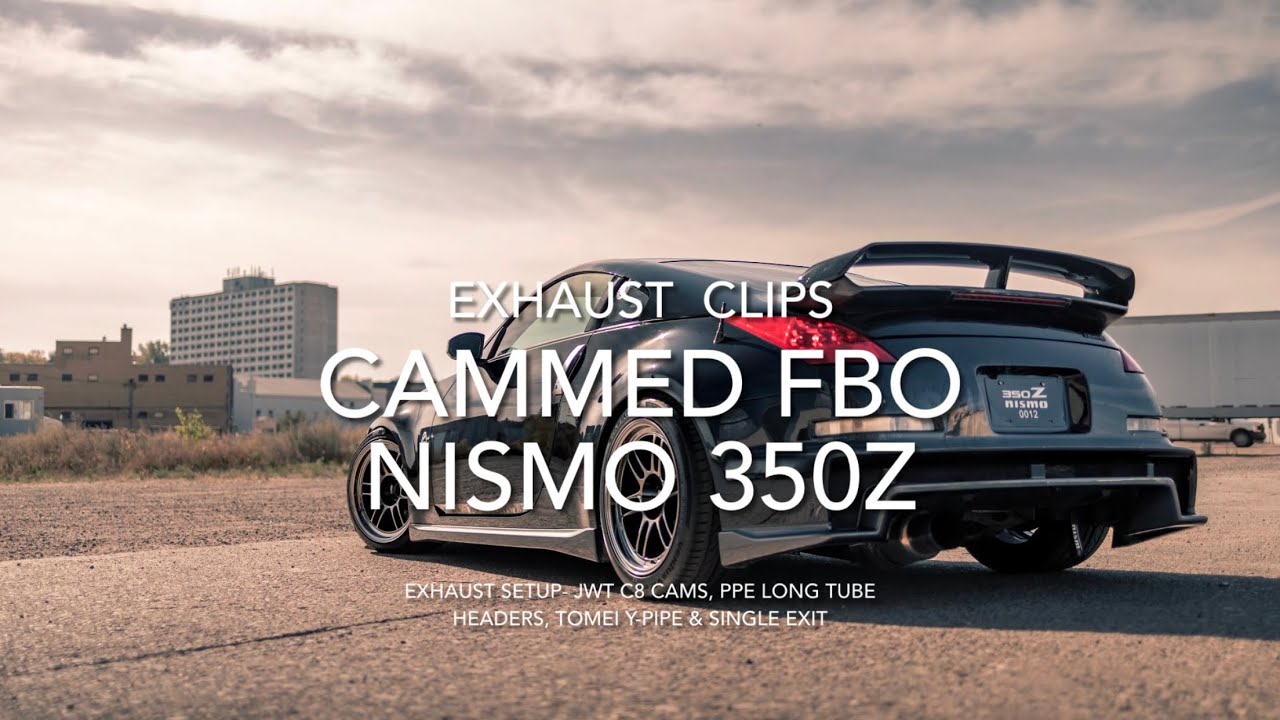 Nismo 350Z c8 cams PPE long tubes tomei exhaust clips