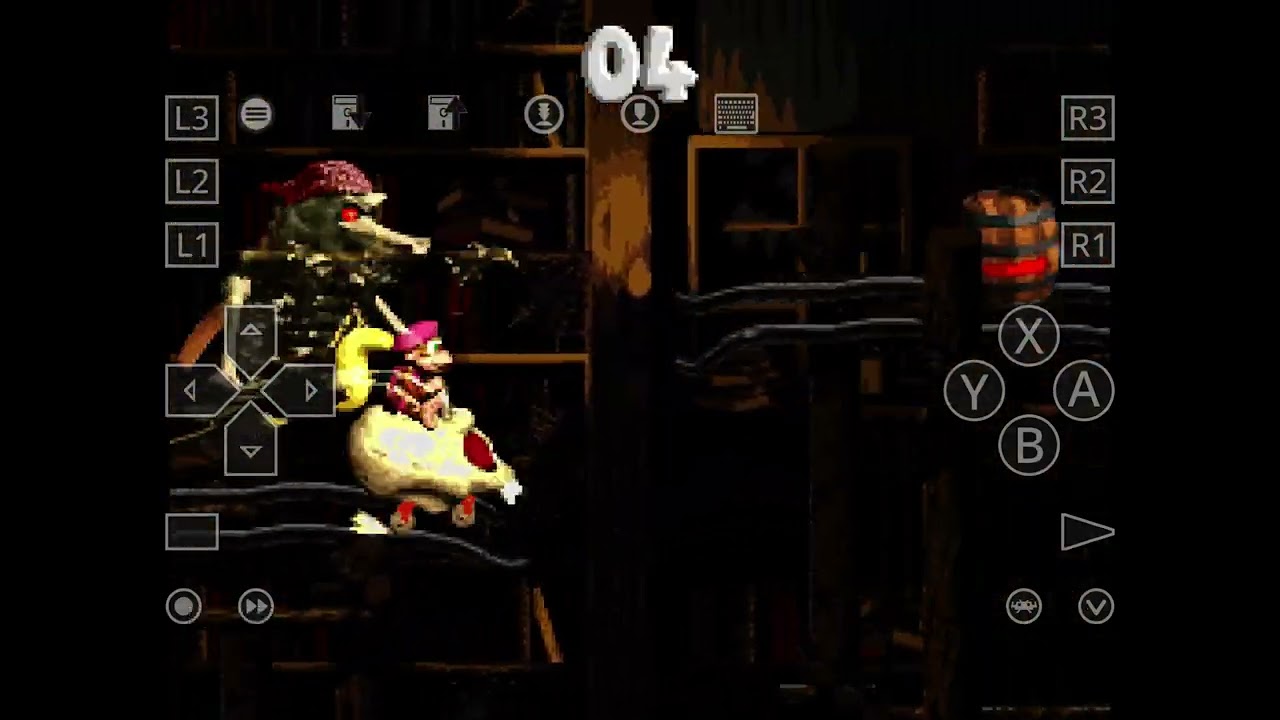 Super Donkey Kong 2: Dixie & Diddy)Donkey Kong Country 2: Diddy’s Kong Quest(retroarch(sens(part 12