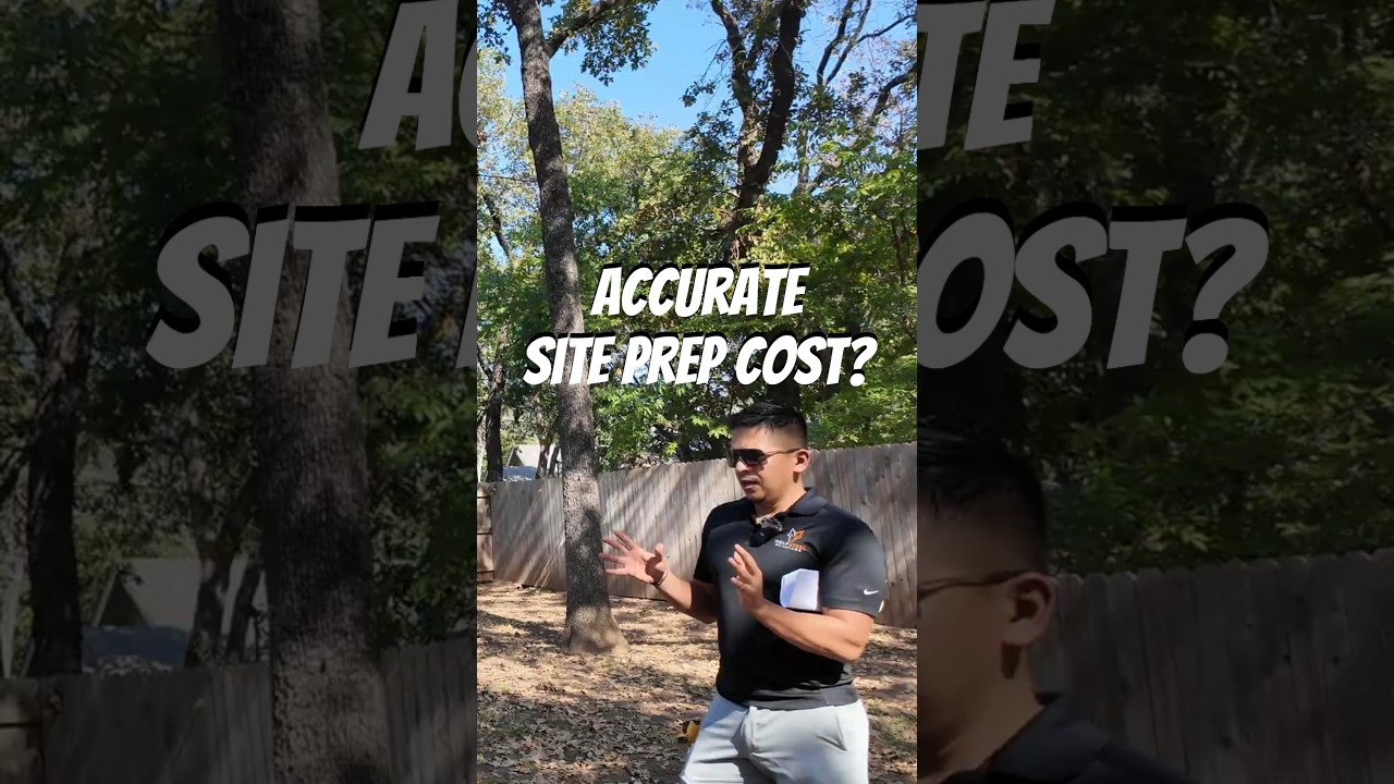 Need accurate site prep cost? WolfSteel requires a site visit!  🧐 #steelbuildings  #siteprep #build