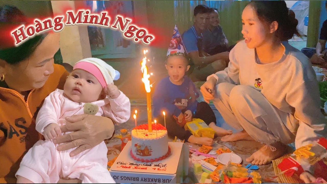 MINH KHÁNH 4 Tuổi Ông Bà Chi Luôn Con Gà Trống Chuồng Để Tô Chức Sinh Nhật - BÉ SỮA Lần Đầu Lên Sóng