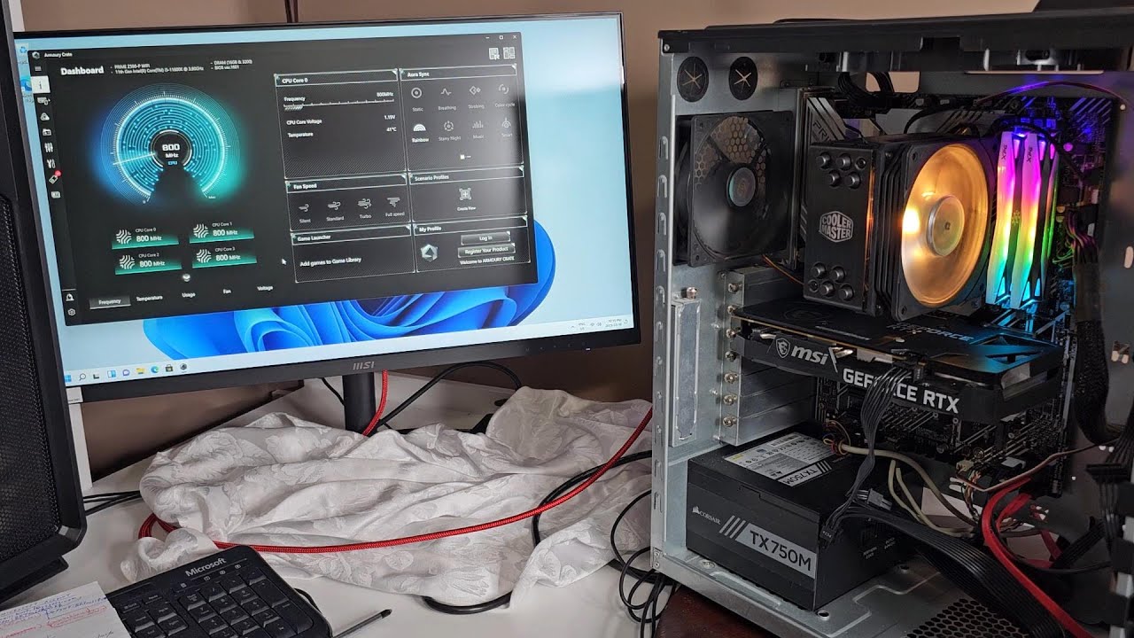Asus Z590-P WiFi MB & I5 11600K Install & Build Guide with RTX 3060