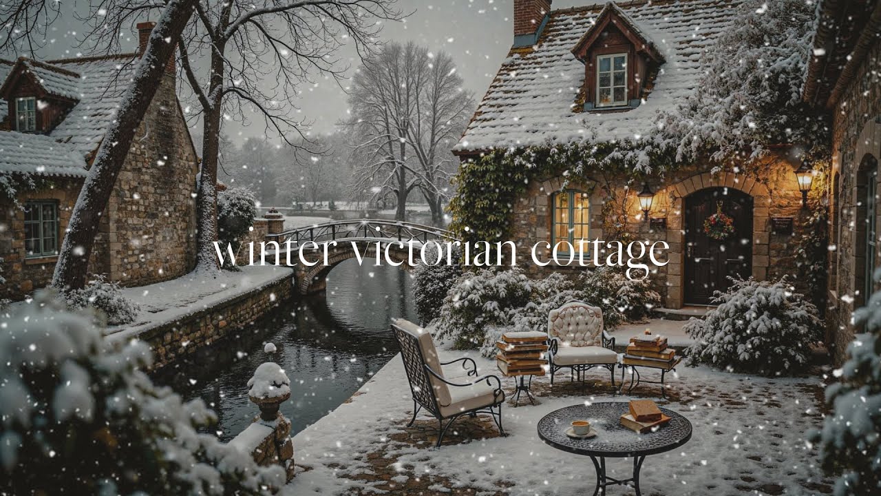 Dark Academia Winter Victorian Cottage ❄️ Gloomy Gothic Study & Reading Music