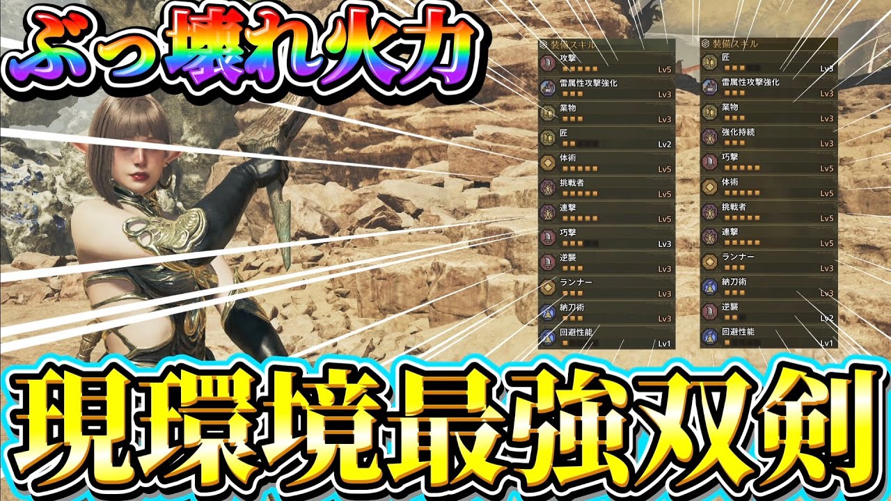 ぶっ壊れ火力を叩き出す【結論双剣テンプレ】がガチで強すぎる！【ワイルズ】【ネクスト】
