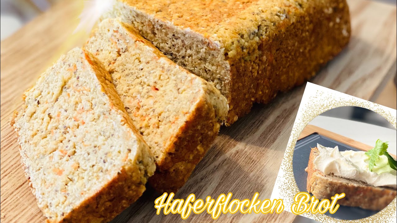 Leckeres Haferflocken/Möhren Brot ohne Mehl und Hefe eine super gesunde alternative für Brot 👌🏻