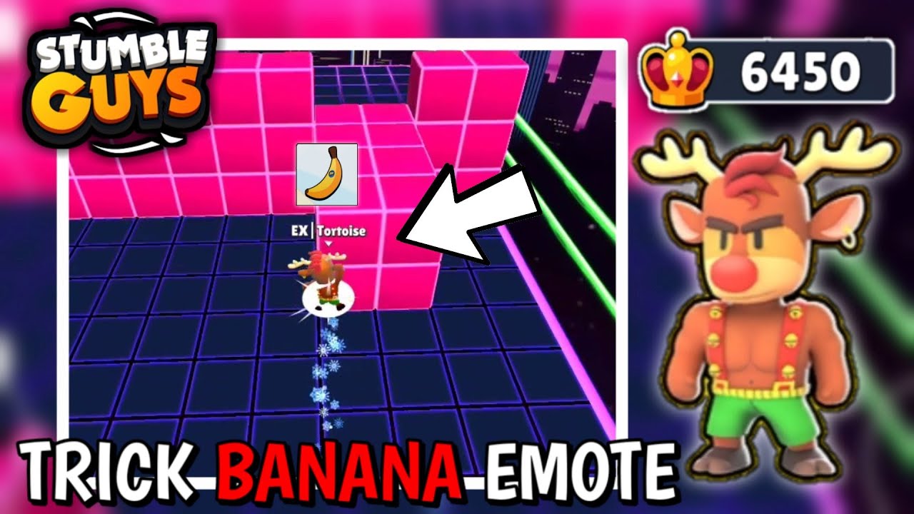 OP Trick Banana Special Emote 🍌😱 | Winning 6450 CROWN | Stumble Guys