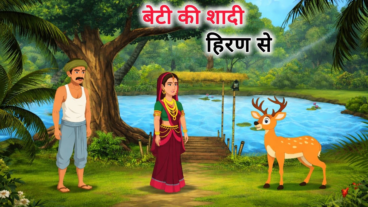 बेटी की शादी हिरण से | Hindi Story |Hindi Kahani | Moral Stories | cartoon story