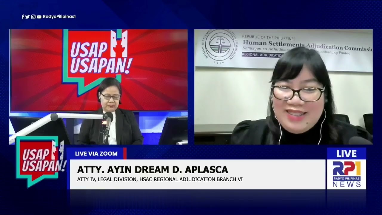 HSAC at Usap-usapan: Rehistrasyon at Inter-association Disputes ng mga HOA