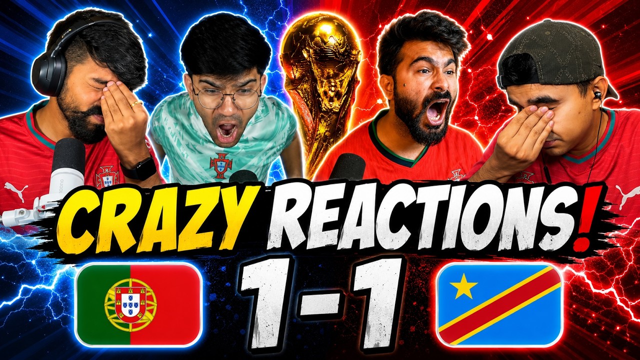 CRYING PORTUGAL FANS AND HAPPY ARGENTINA FANS REACTION TO PORTUGAL 1-1 CONGO DR | FIFA WORLD CUP