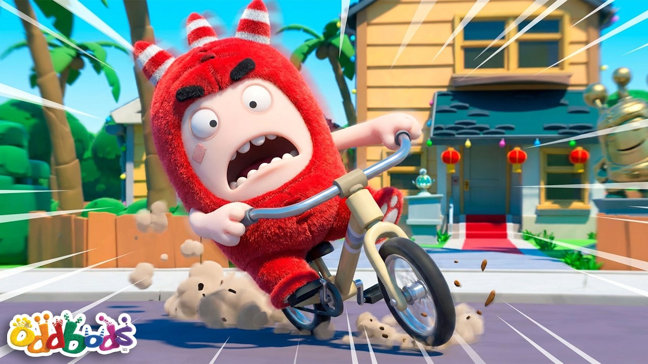 The Biggest Bike Challenge Ever! | Oddbods | Funny Cartoons for Kids | Outdoor Adventure Club