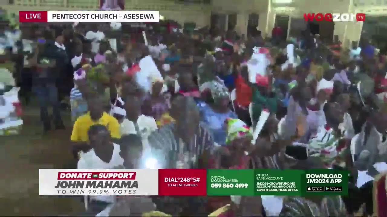 John Mahama campaign tour | Interacts with Delegates at Upper Manya || WoezorTV live