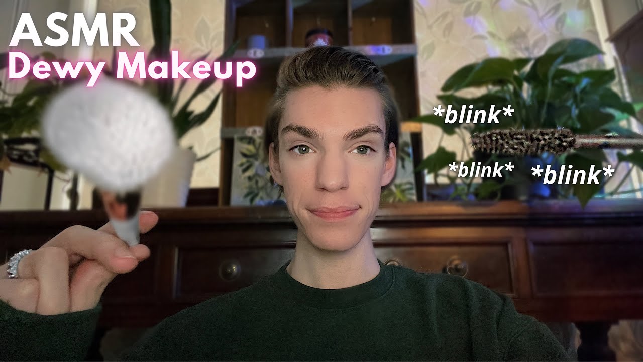 ASMR Doing Your Dewy Spring Makeup 🌸 *tons of personal attention triggers for relaxation*