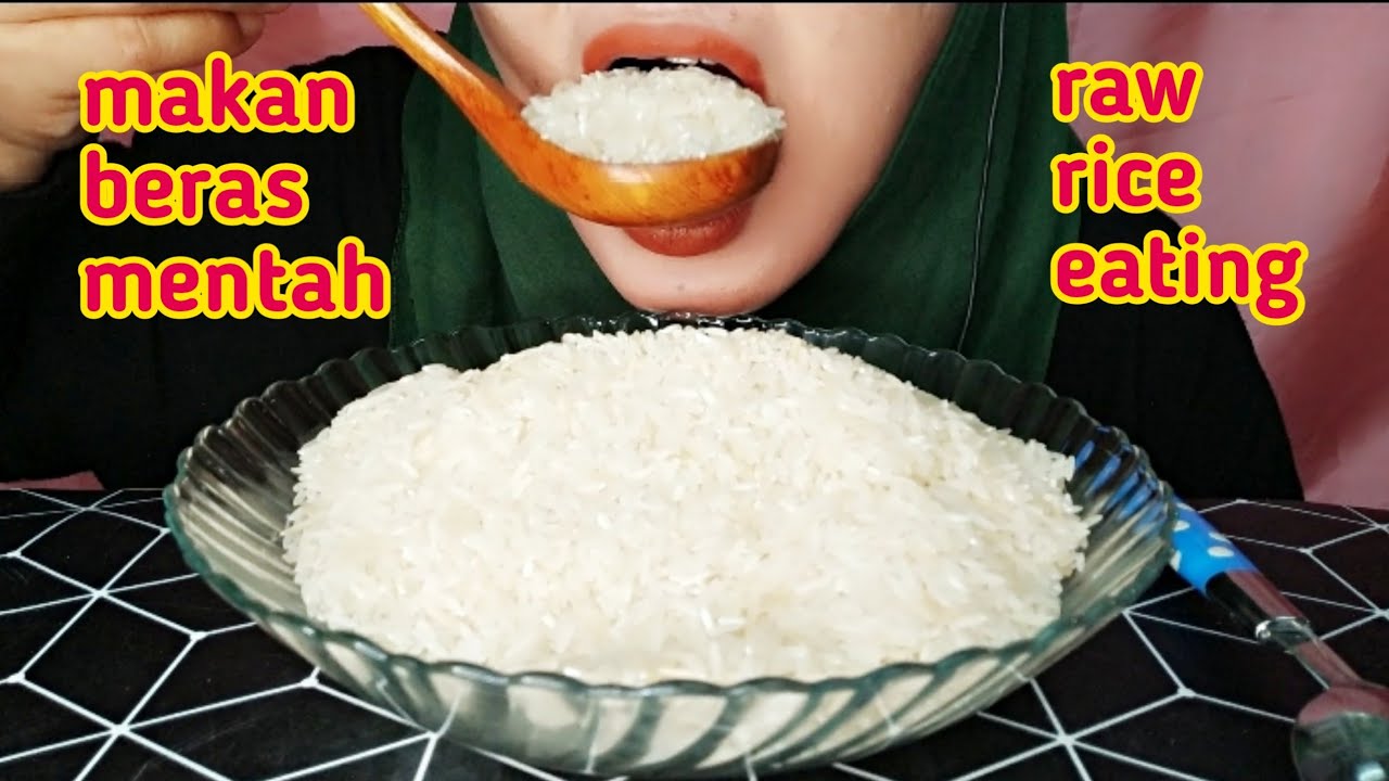 ASMR RAW RICE EATING | RAW RICE COMPILATION | KUMPULAN MAKAN BERAS MENTAH, 生ご飯を食べる | 밥을 먹다 | 吃生米