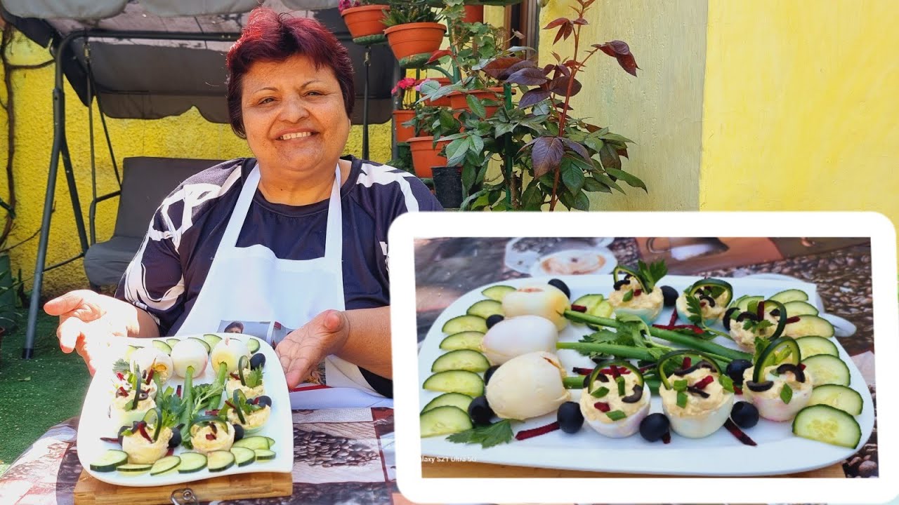 Ouă Umplute‼️(Ce Facem cu ouăle ramase de la Paște?)#viral #food #viral #rose #recipe #fyp #foryou 