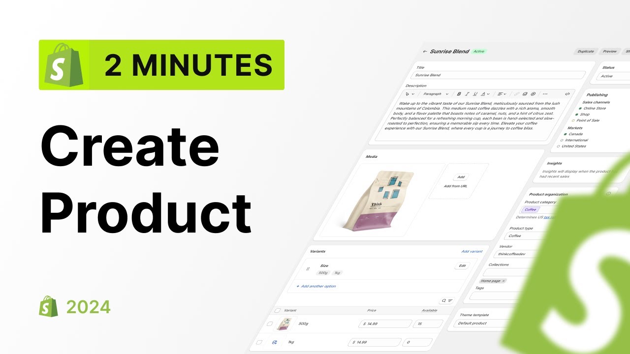 How to create a product in Shopify [2024]