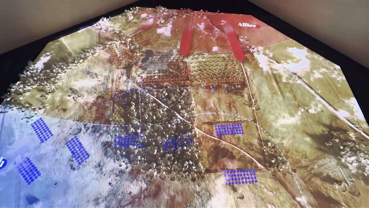 Waterloo - Video mapping - Bataille de la ferme d'Hougoumont