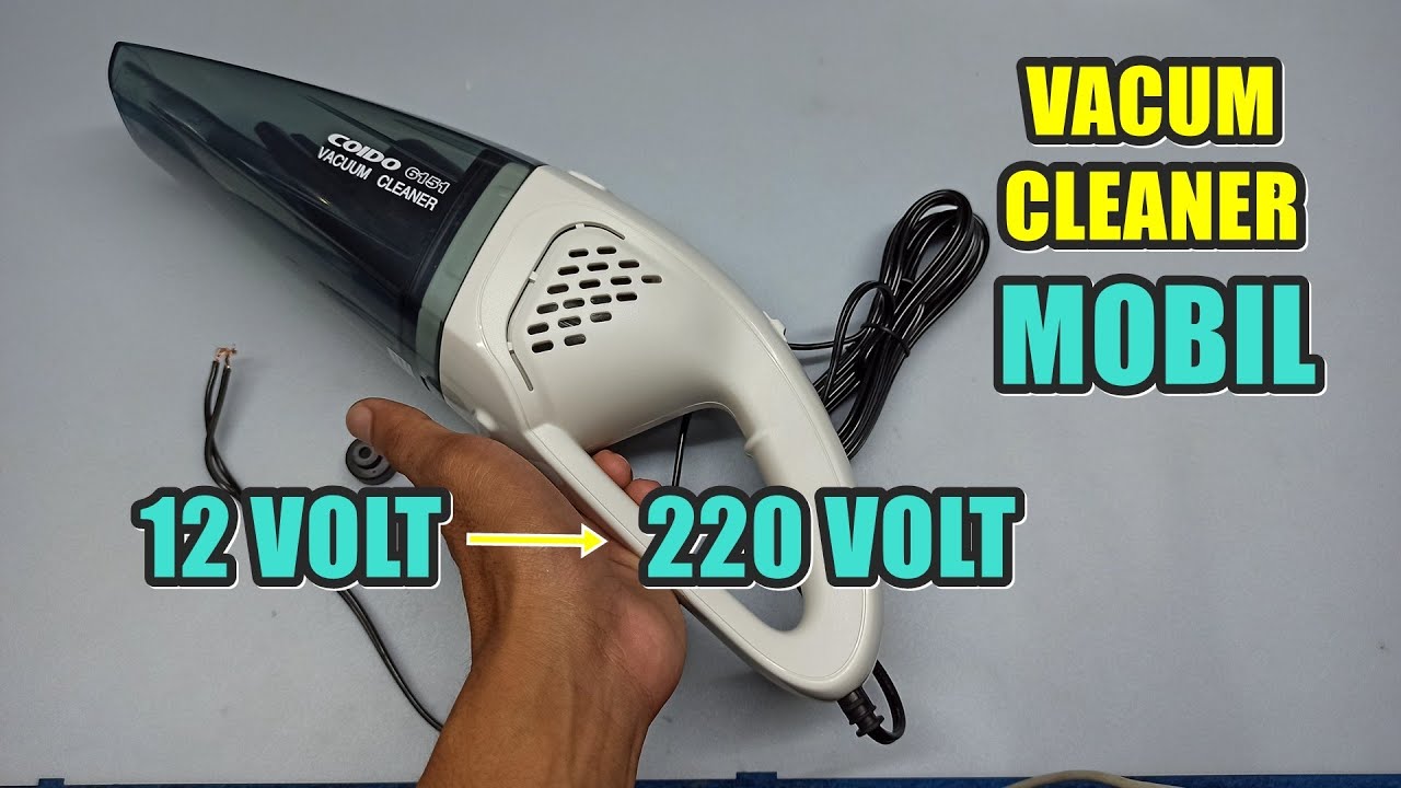 Cara Modif Vacum Cleaner 12 volt DC ke 220 volt AC PLN
