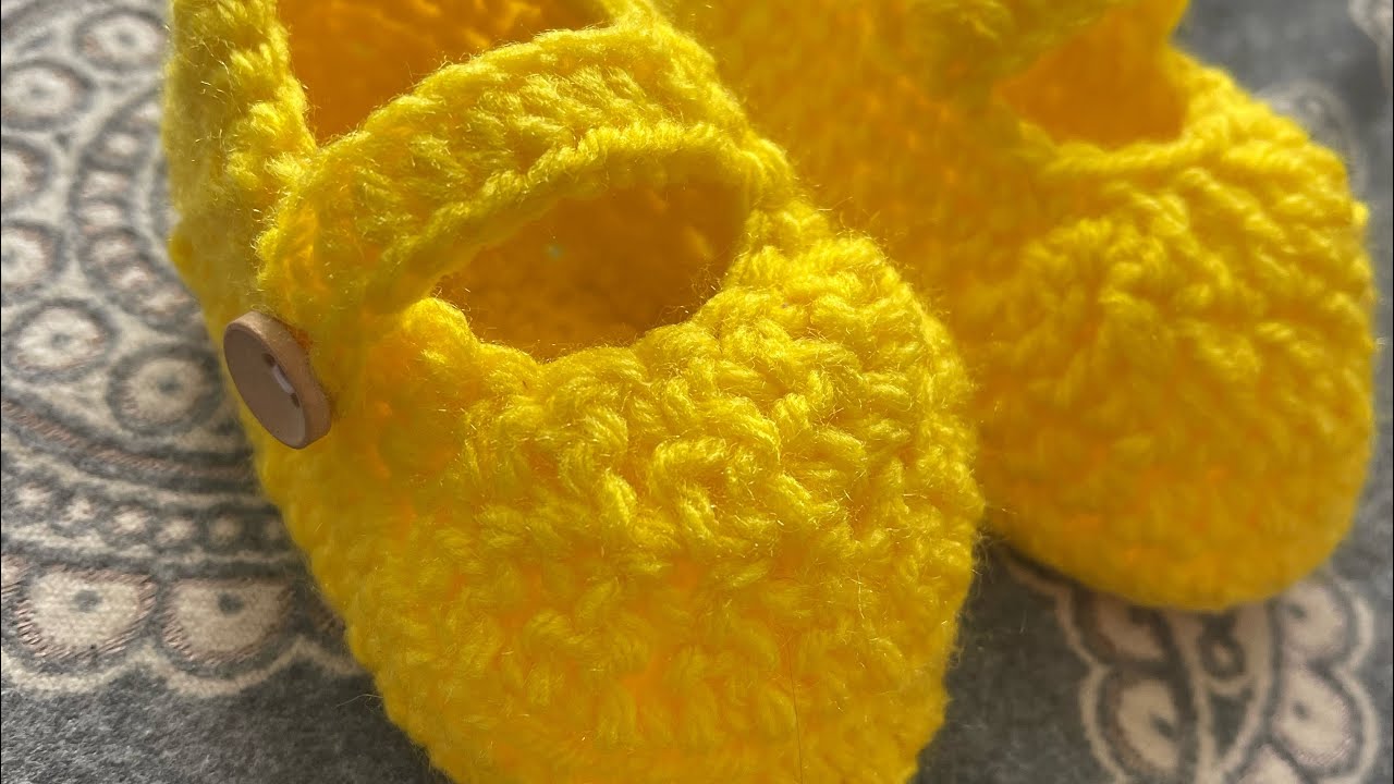 Crochet Baby Booties Tutorial 👣 Part 2/3 | Easy Step-by-Step Guide for Beginners
