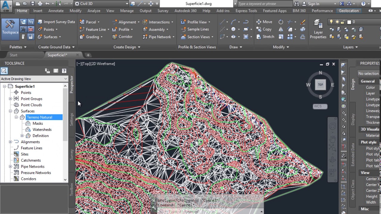 Curso AutoCAD Civil 3D - Creación de Breaklines o Líneas de rotura  -Parte 15