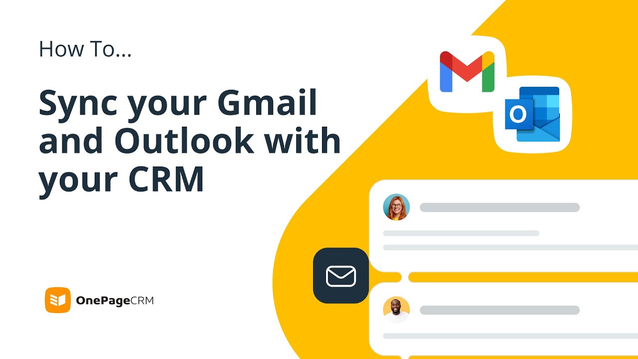 Shared Mailbox: Sync your Gmail and Outlook with CRM | OnePageCRM How To