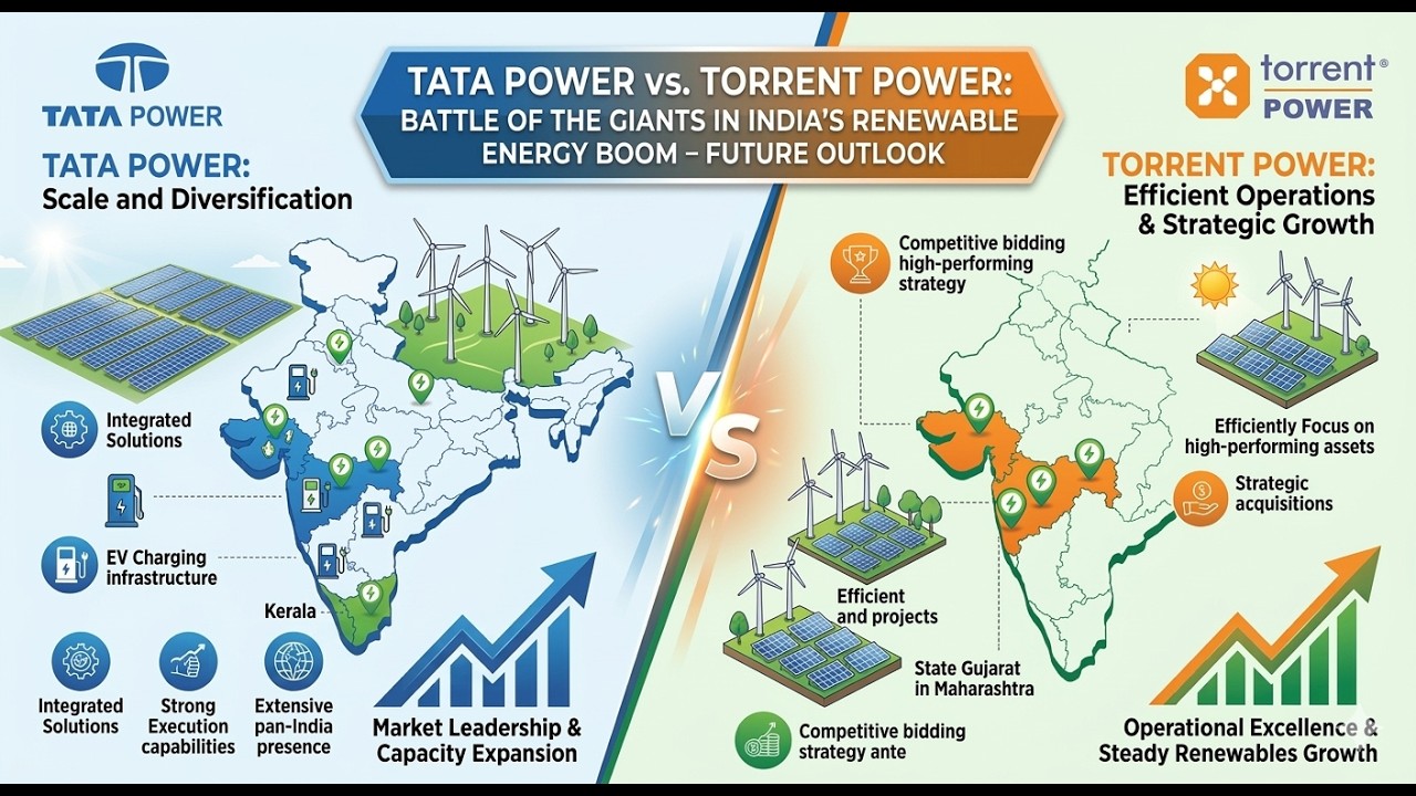 Tata Power vs Torrent Power: Battle of the Giants in India's Renewable Energy Boom &ndash; Future Outlook