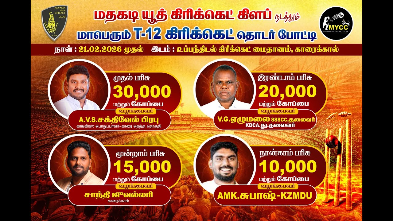 MYCC T12 TOURNAMENT MATCH DAY 2