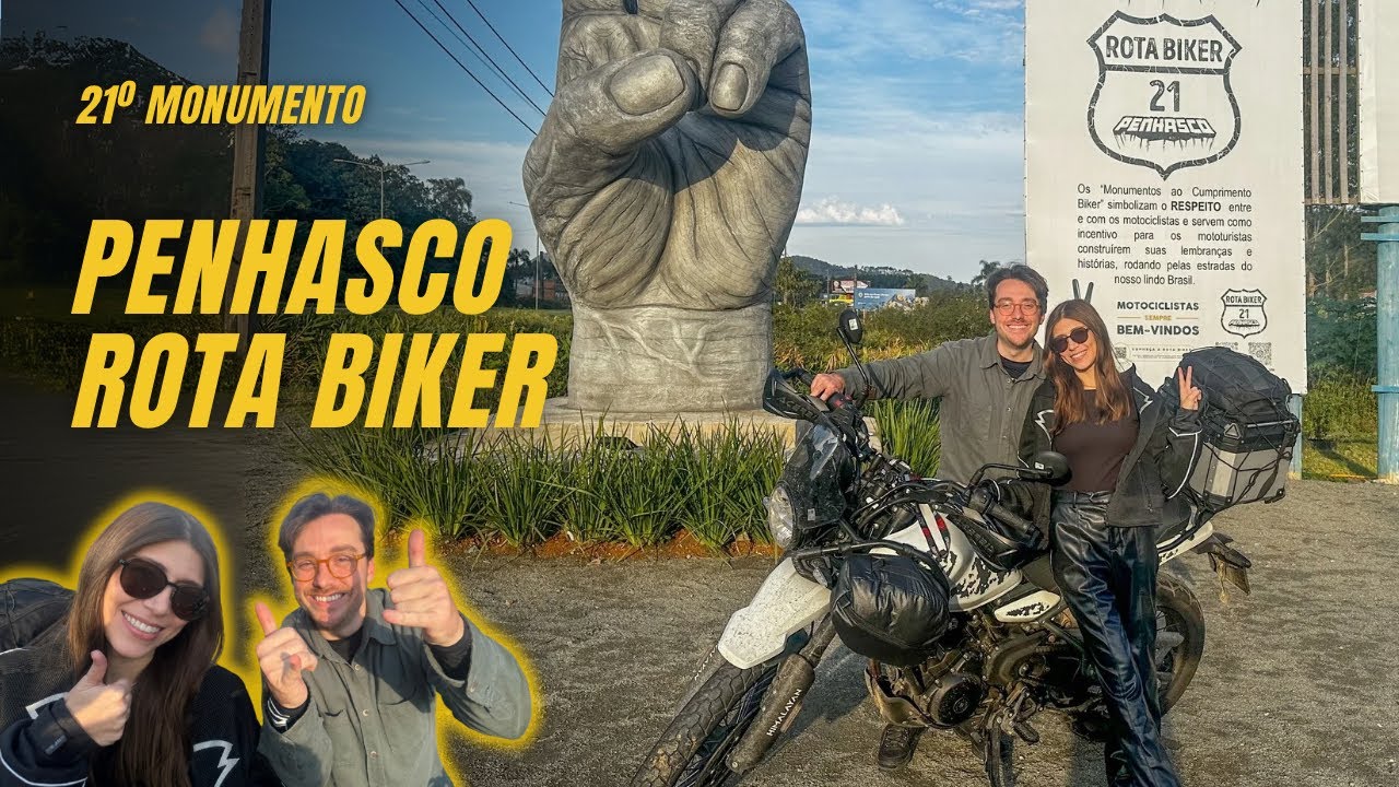 A HIMALAYAN 450 VAI BEM COM GARUPA? 21º MONUMENTO ROTA BIKER! #himalayan450 #royalenfieldhimalayan 