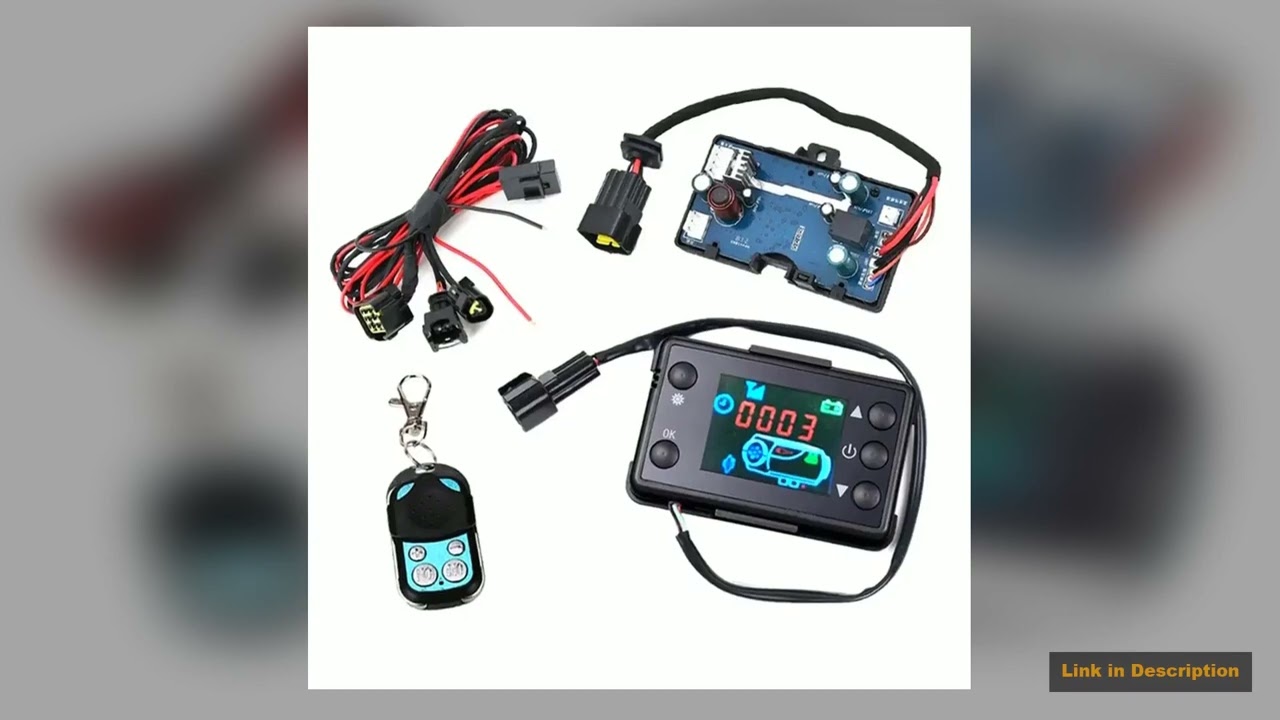 12V Parking Heater Controller Board Motherboard LCD Monitor SwitchRemote Control Car Air Diesel