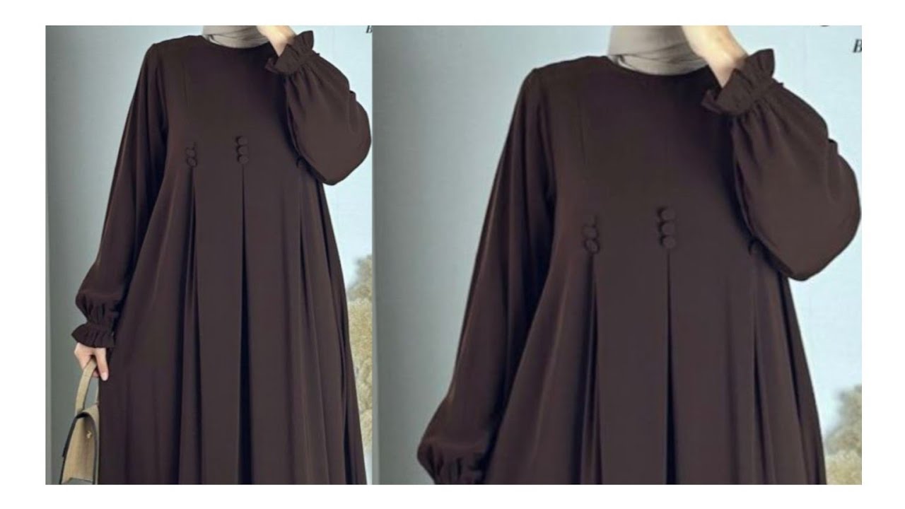 طريقة تفصيل عباية plicreux