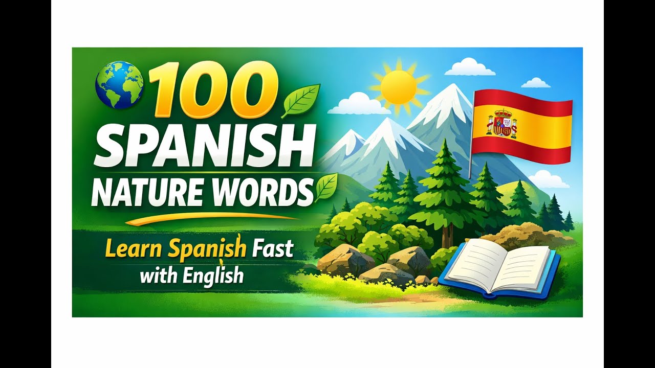 Learn 100 Spanish Nature Words | Natural Vocabulary for Beginners